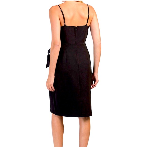 BCBG Wrap Dress with V Neck in Black — New with tags! ✨✨ - Picture 2 of 7